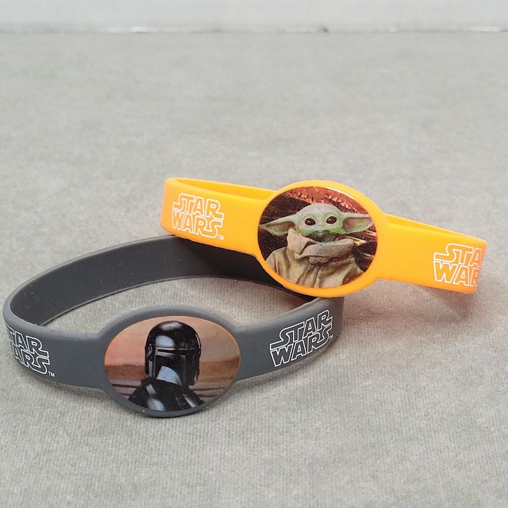 Star Wars Mandalorian Grogu Baby Yoda Rubber Bracelet Set Kids